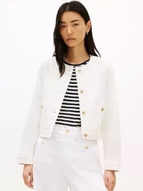 Tommy Hilfiger White Denim Jacket